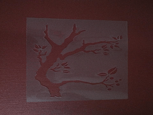 塑膠透（tòu）明膠片激光雕花