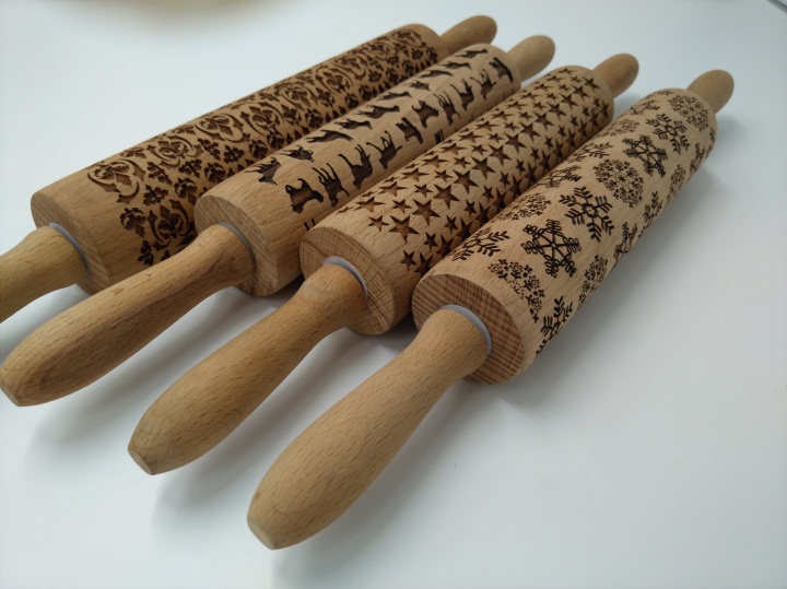 木製擀麵杖3D激光鐳雕深（shēn）度