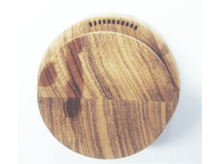 黑檀木底座曲麵激光打孔