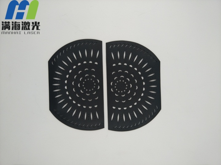 箱包皮質飾件激光切割穿孔