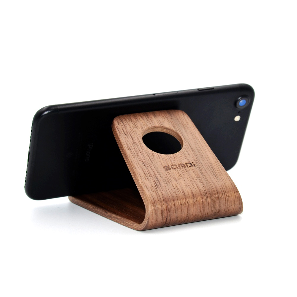 木製手機支（zhī）架底（dǐ）座定製（zhì）激光雕刻加工