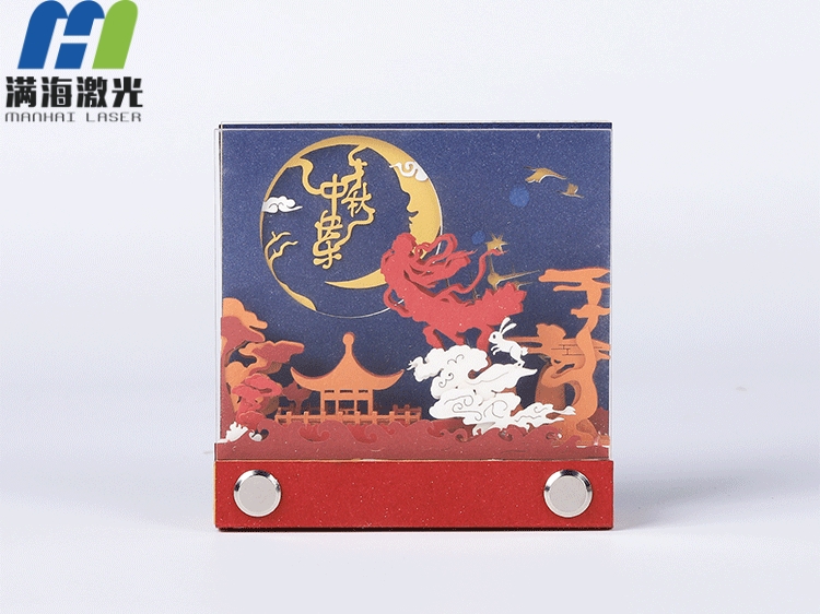 嫦（cháng）娥奔月古風中國風（fēng）立體紙雕模型3d便簽紙批（pī）發