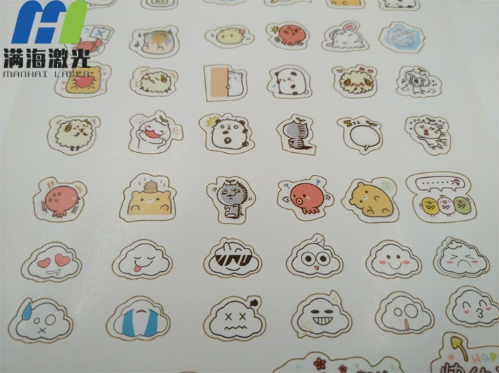 紙製不幹膠貼（tiē）畫激（jī）光切割