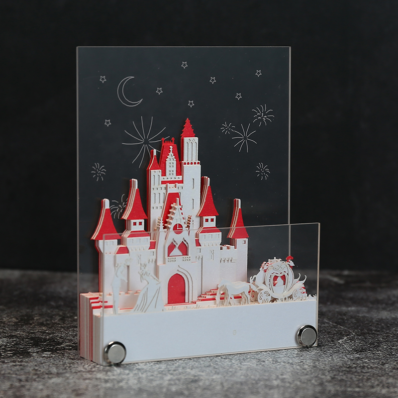 灰姑娘城堡立體便簽紙（zhǐ）建築