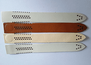 女式真皮表帶激光打孔（kǒng）-深圳市17·c18起草视频.27激光雕刻有限公司