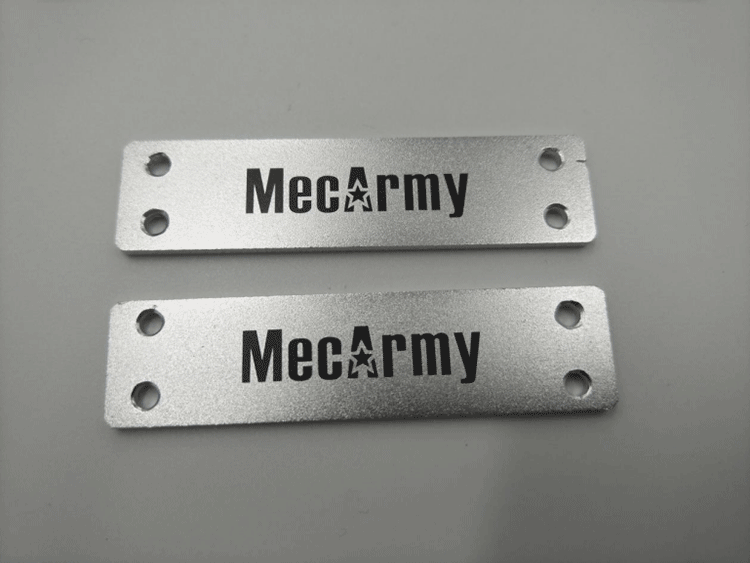 MecArmy鋁合金銘牌（pái）激光刻字