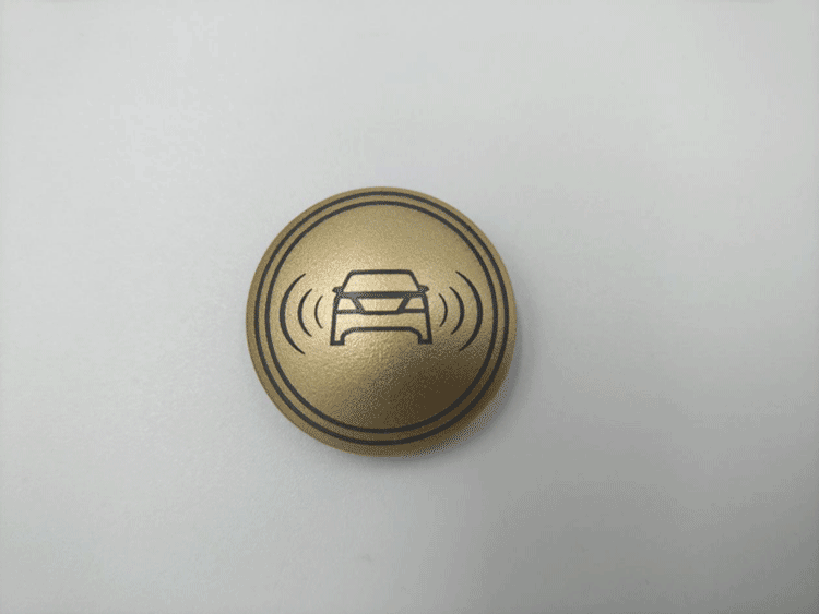 倒車雷（léi）達塑膠按鍵激光打標