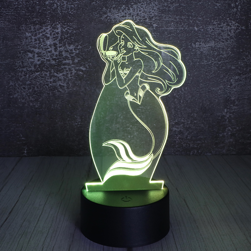 美人魚小夜燈