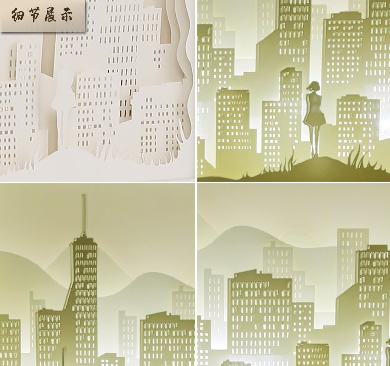 家居創意光影紙雕燈小夜燈定製廠家