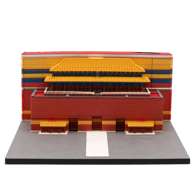 3d立體（tǐ）建築模型便簽紙北京天安門建築模型便簽紙廠家定製