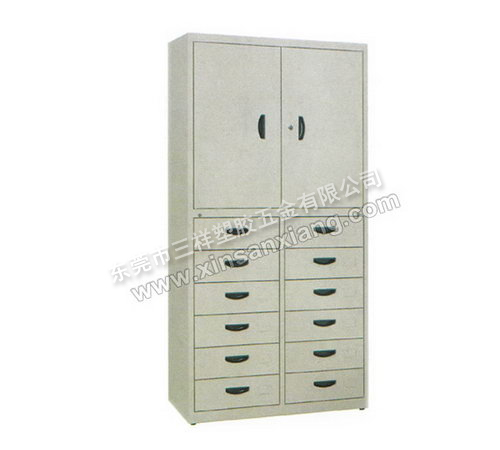 雙門十二抽櫃<br> 型號：TG-022<br>規格(mm)：1800H×900W×400D