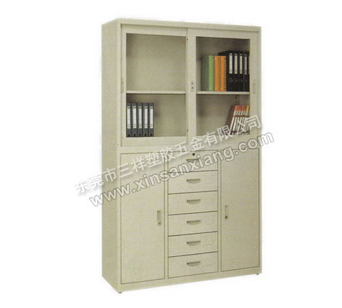 半玻中六抽櫃<br> 型號：TG-025<br>規格（gé）(mm)：1800H×1180W×400D