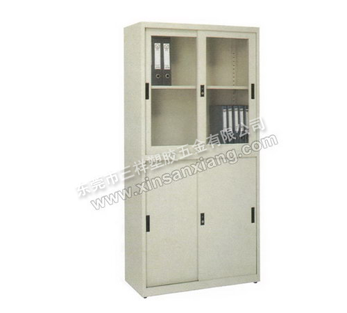 上玻下鐵（tiě）移門櫃（guì）<br> 型號：TG-029<br>規格(mm)：1800H×900W×400D